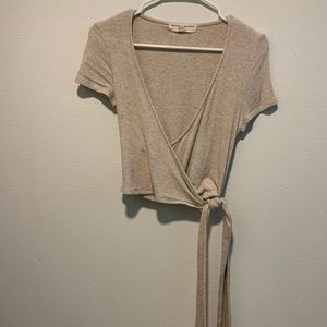 Urban Outfitters Tie-front Crop Top